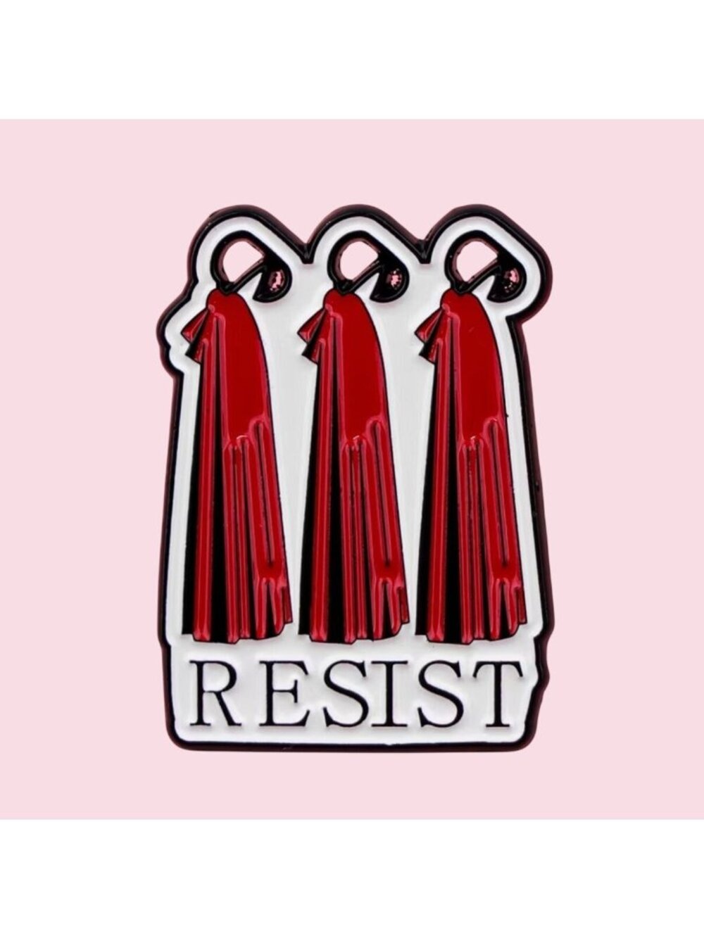 RESIST Handmaid Enamel Lapel Backpack Pin NEW